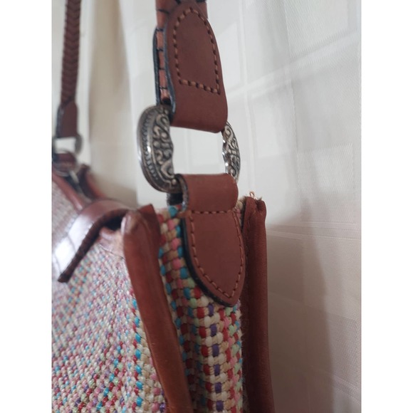 Fossil Woven Fall Brown/Multi Color Small Bag - Picture 5 of 11